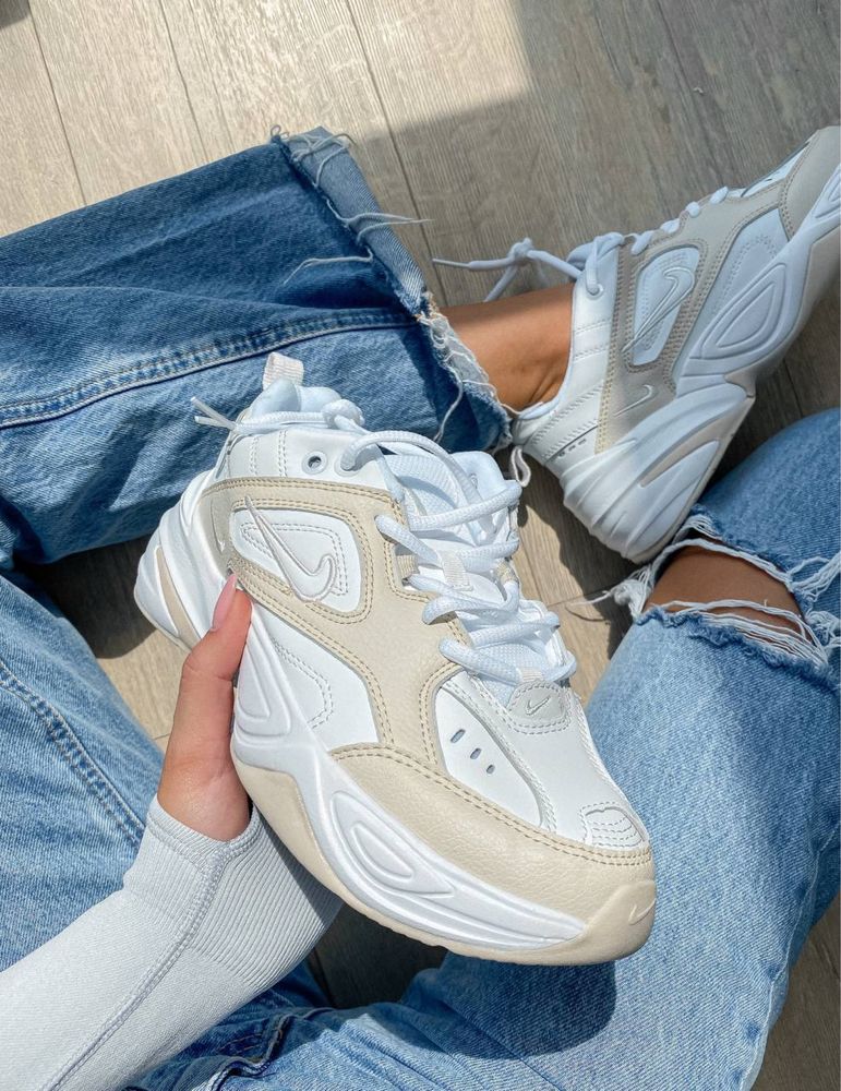 Кросівки Nike M2k Tekno White Beige 36-41 Без передоплати