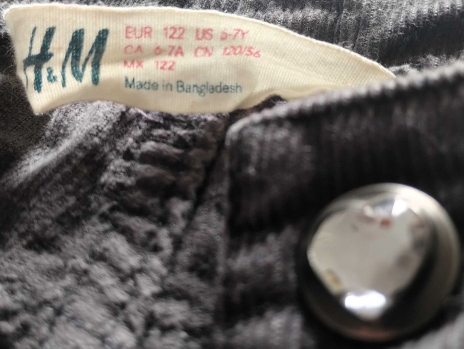 Conjunto 2 Calças H&M Bombazine 6-7 Anos Inverno