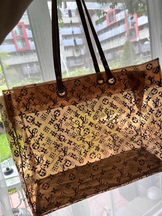 Torba przezroczysta letnia plażowa shoppingowa Louis Vuitton