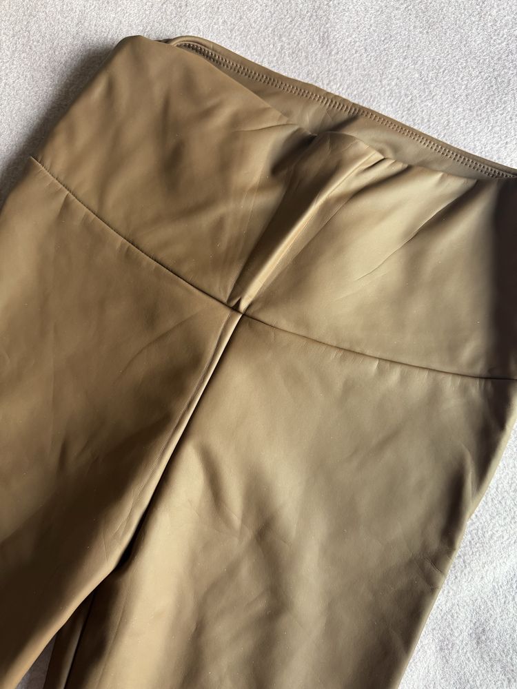 Nowe legginsy ala skora ocieplane xs/s