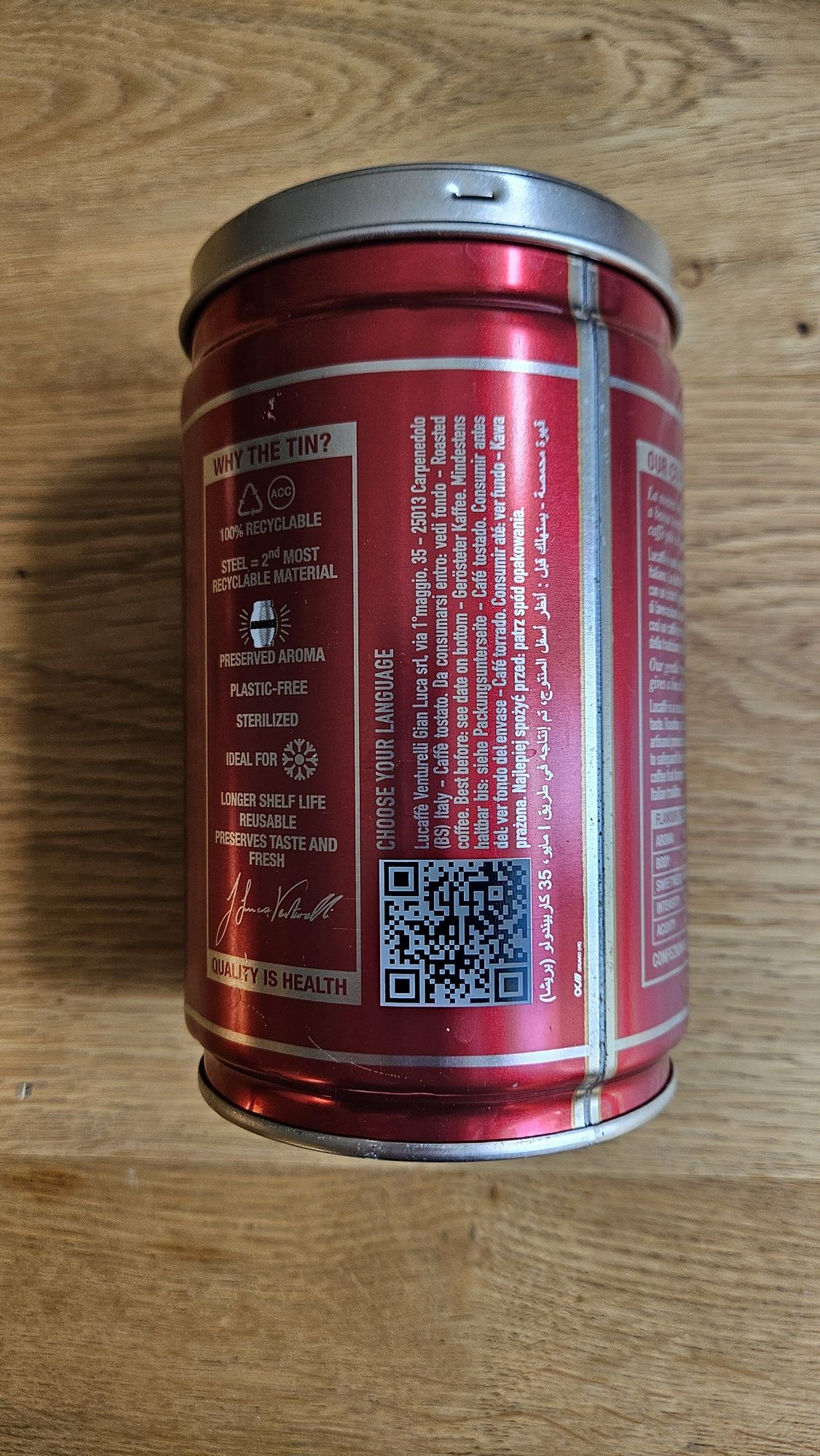 Puszka po kawie Lucaffe Classic 250g Oryginalna Włoska
28,49 zł
+11,99