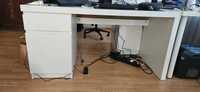 2 biurka Malm Ikea białe w b dobrym stanie