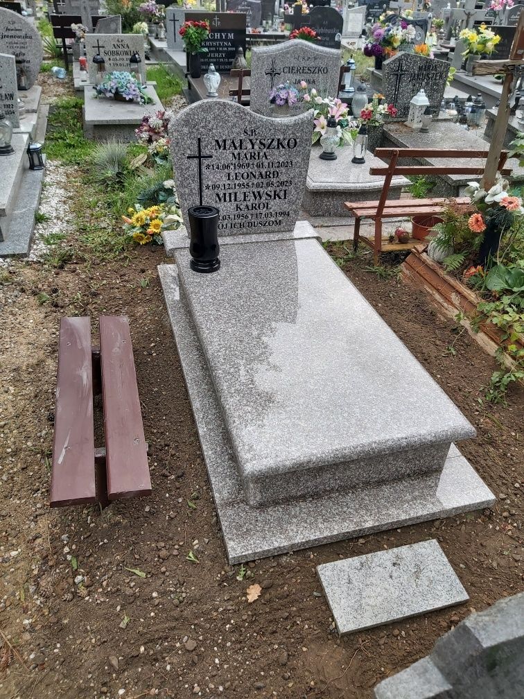 Nagrobki granitowe na życzenie  klienta