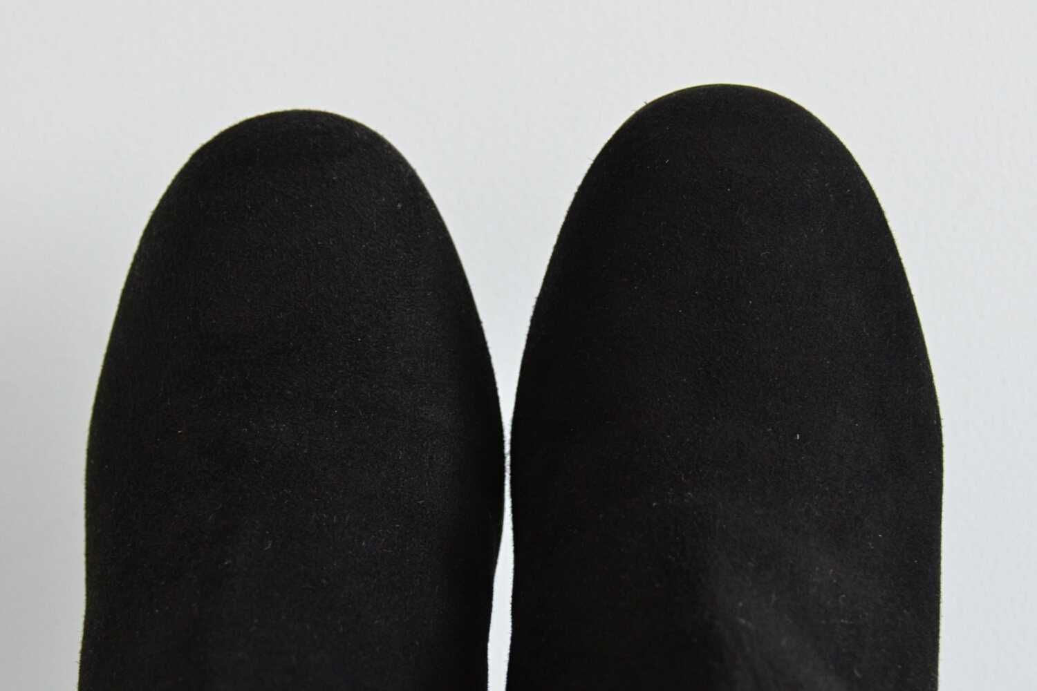 PRZYJEMNY ZAMSZ muszkieterki The Seller za kolano WYGODY obcas 40