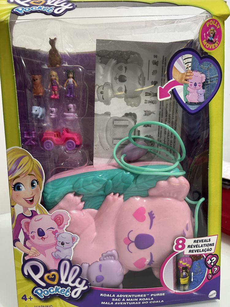 Polly Pocket Koala torebka zestaw akcesoria stan bdb