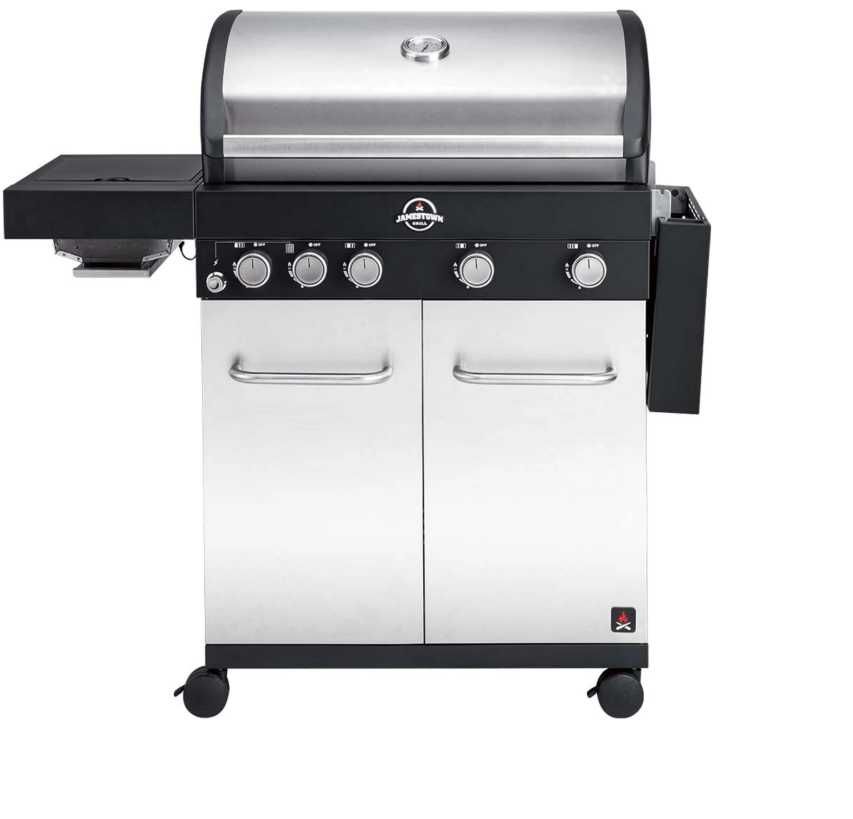 Grill gazowy Jamestown Maddox 4+1, 17,5 kW ruszt żeliwny