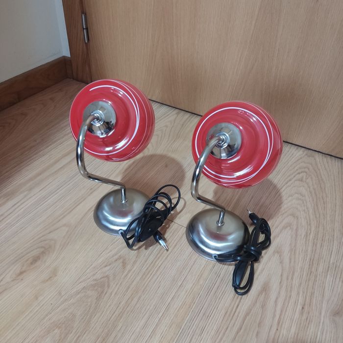 Conjunto de candeeiros de mesa de cabeceira