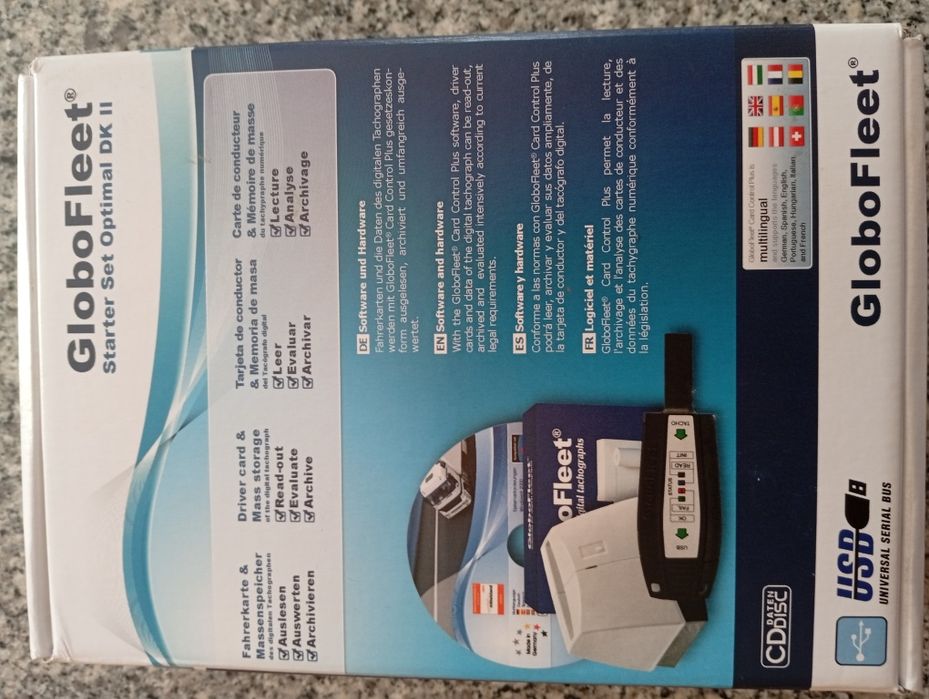 Leitor de cartões tacógrafo USB