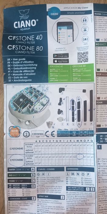 Ciano CF Stone 80 Filtr wewnętrzny NOWY