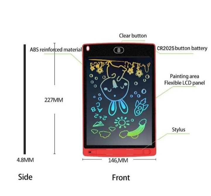 КОЛЬОРОВИЙ 8,5 12 дюймів планшет LCD цветной для рисования малювання