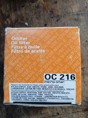 Масляный фильтр масляный MAHLE (KNECHT) OC 216