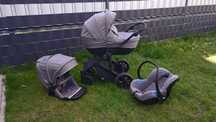 Sprzedam wózek kinderkraft Prime Lite 3w1 Mink Pro Grey