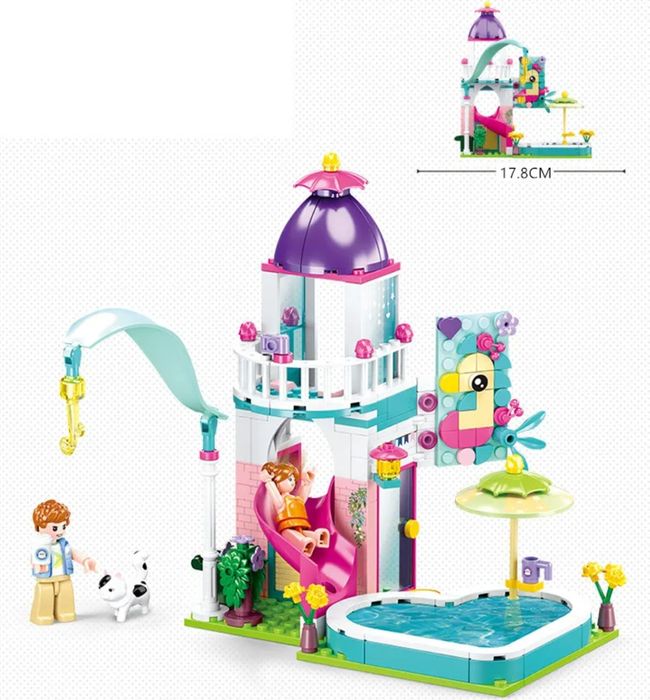Конструктор Розовая мечта Sluban M38-B0971 Вечеринка у бассейна 230дет