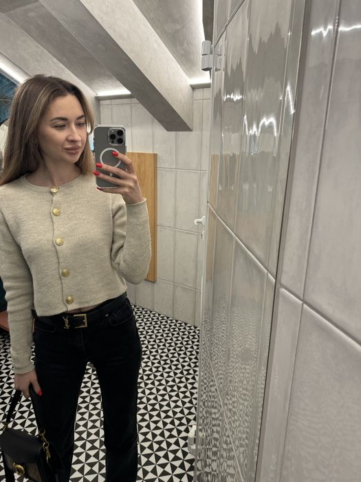 Джинси чорні Mango 32 розмір