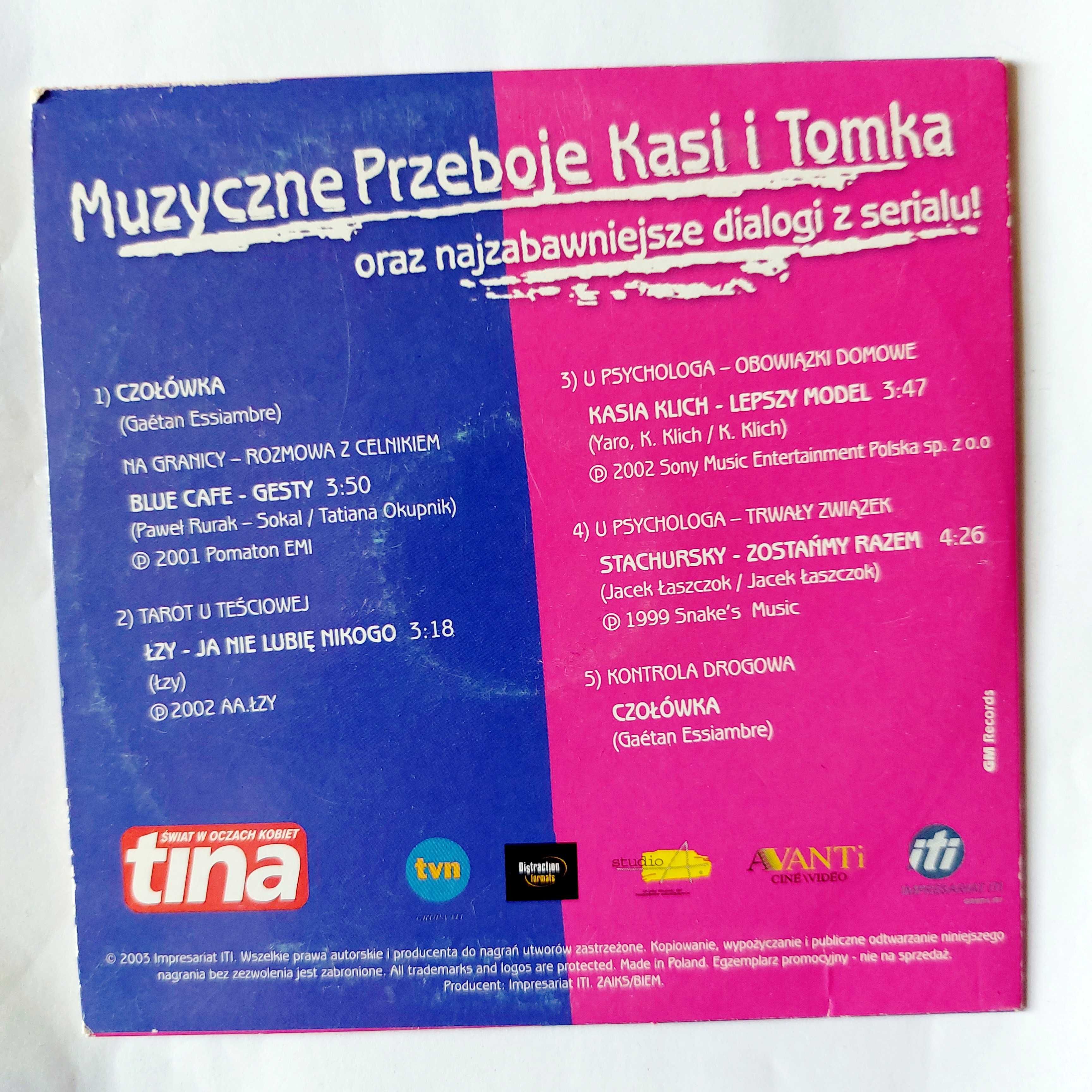 Muzyczne przeboje Kasi i Tomka | CD