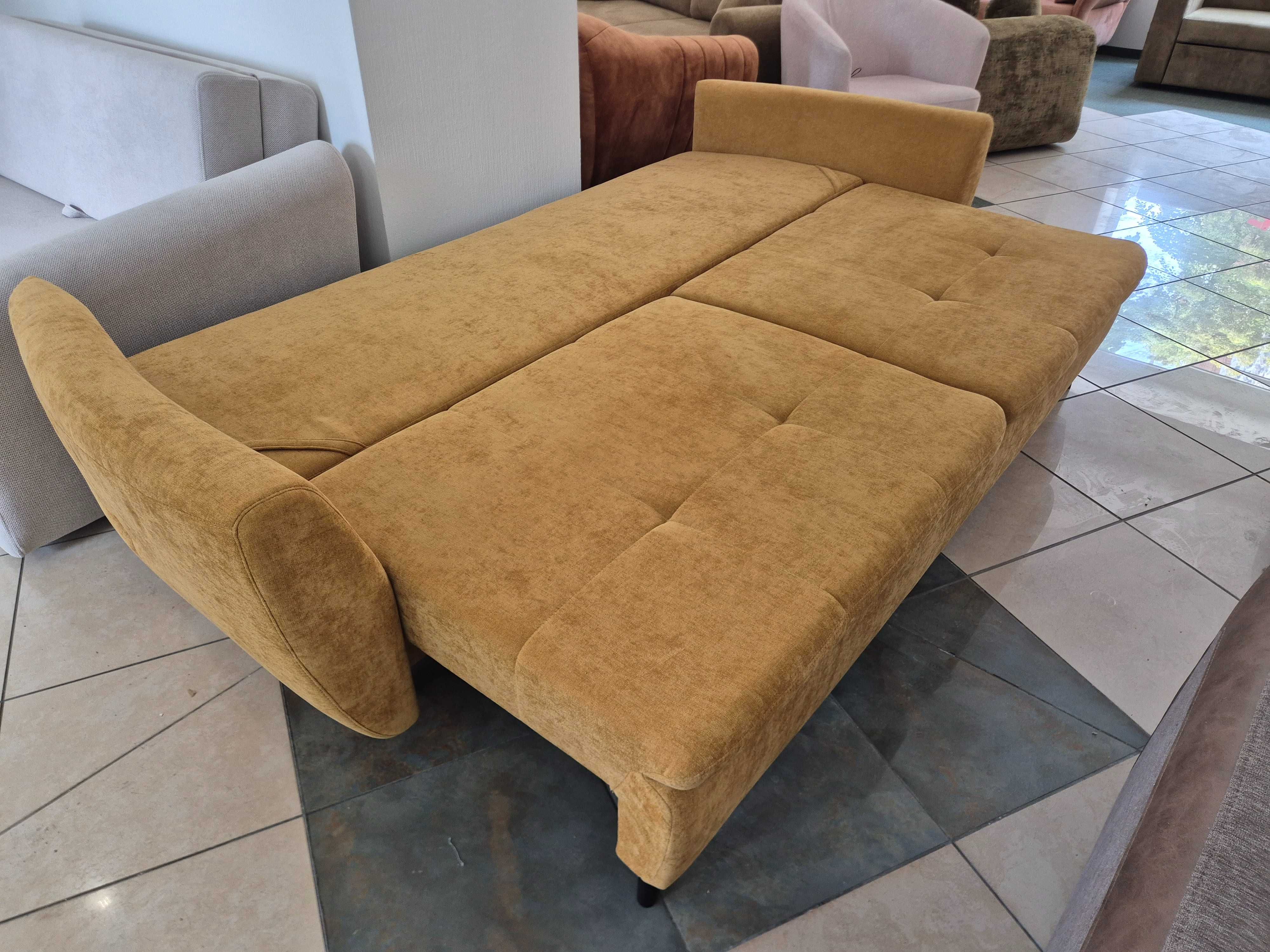 kanapa sofa z funkcją spania i pojemnikiem na pościel