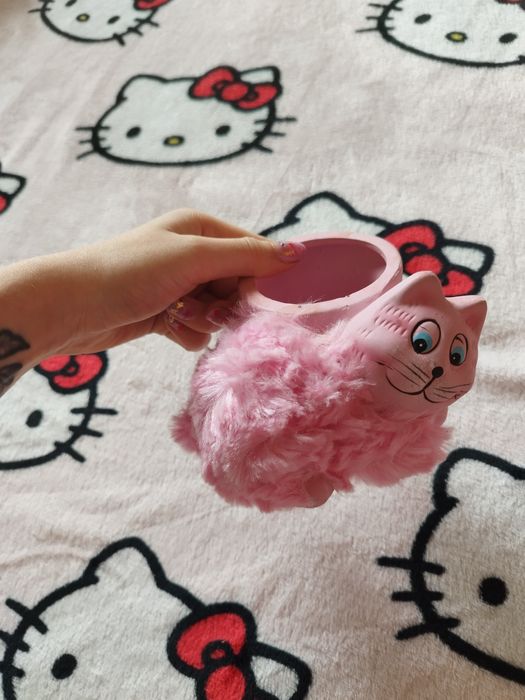 Doniczka Kotek Cat pink