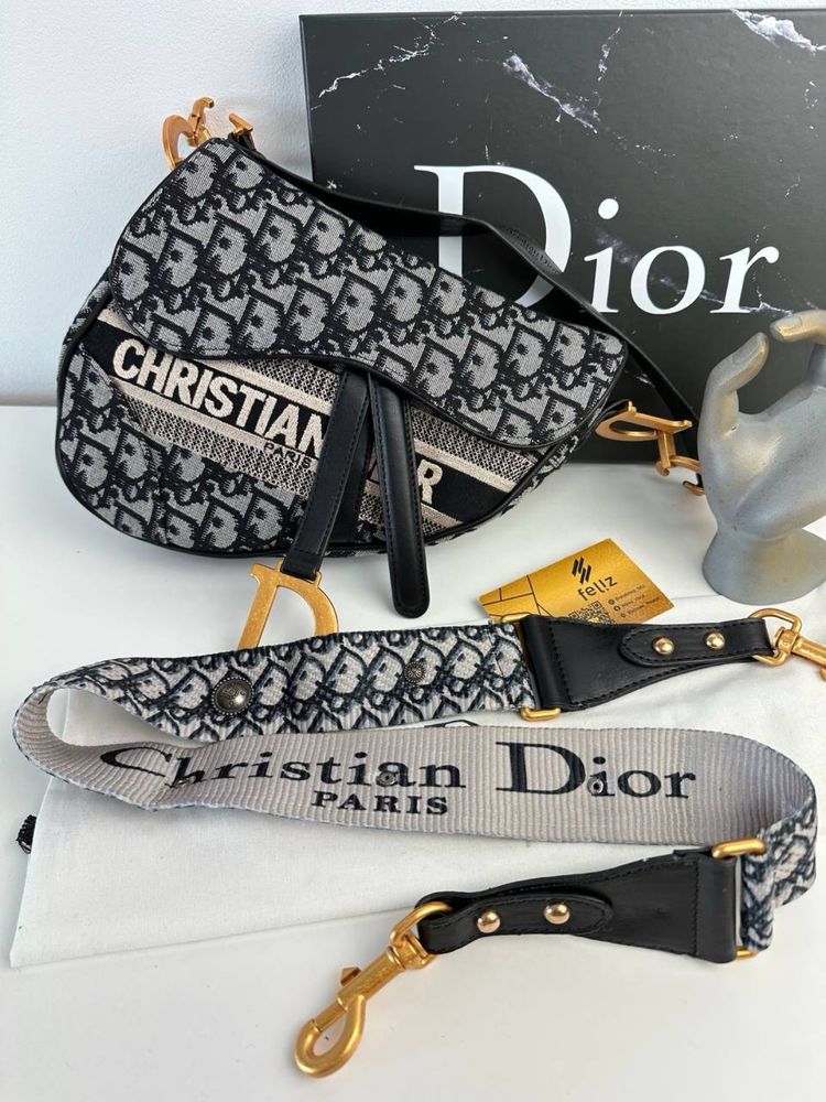 Torebka damska Dior Saddle monogram torba na ramię CD