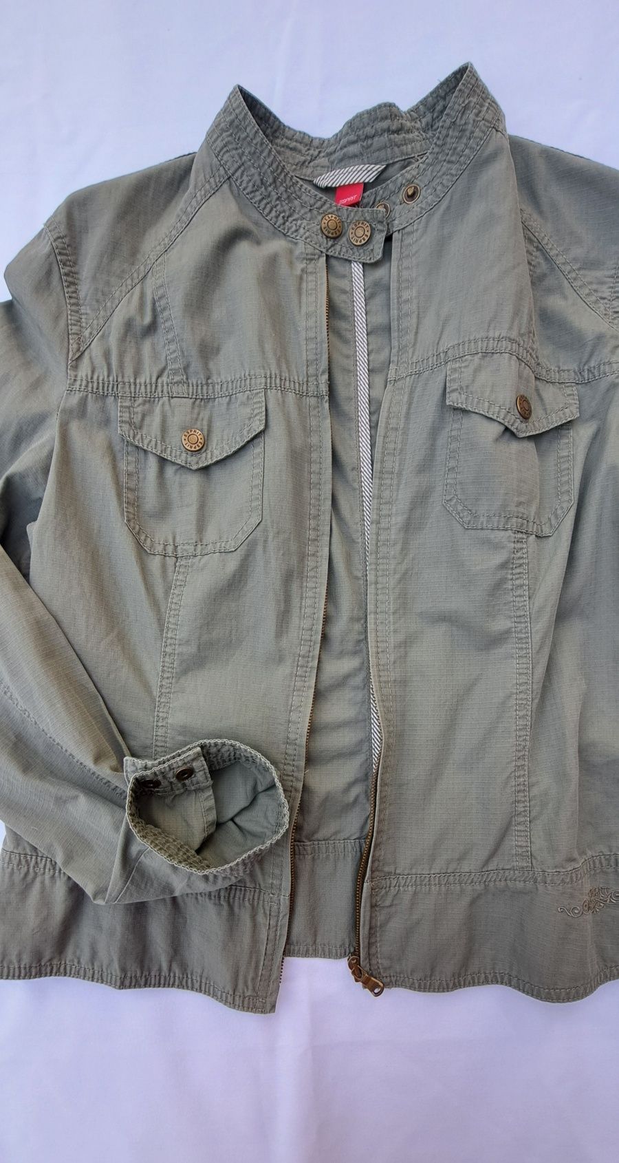 Kurtka marynarka koszula Esprit S/M Khaki zielony jak nowa