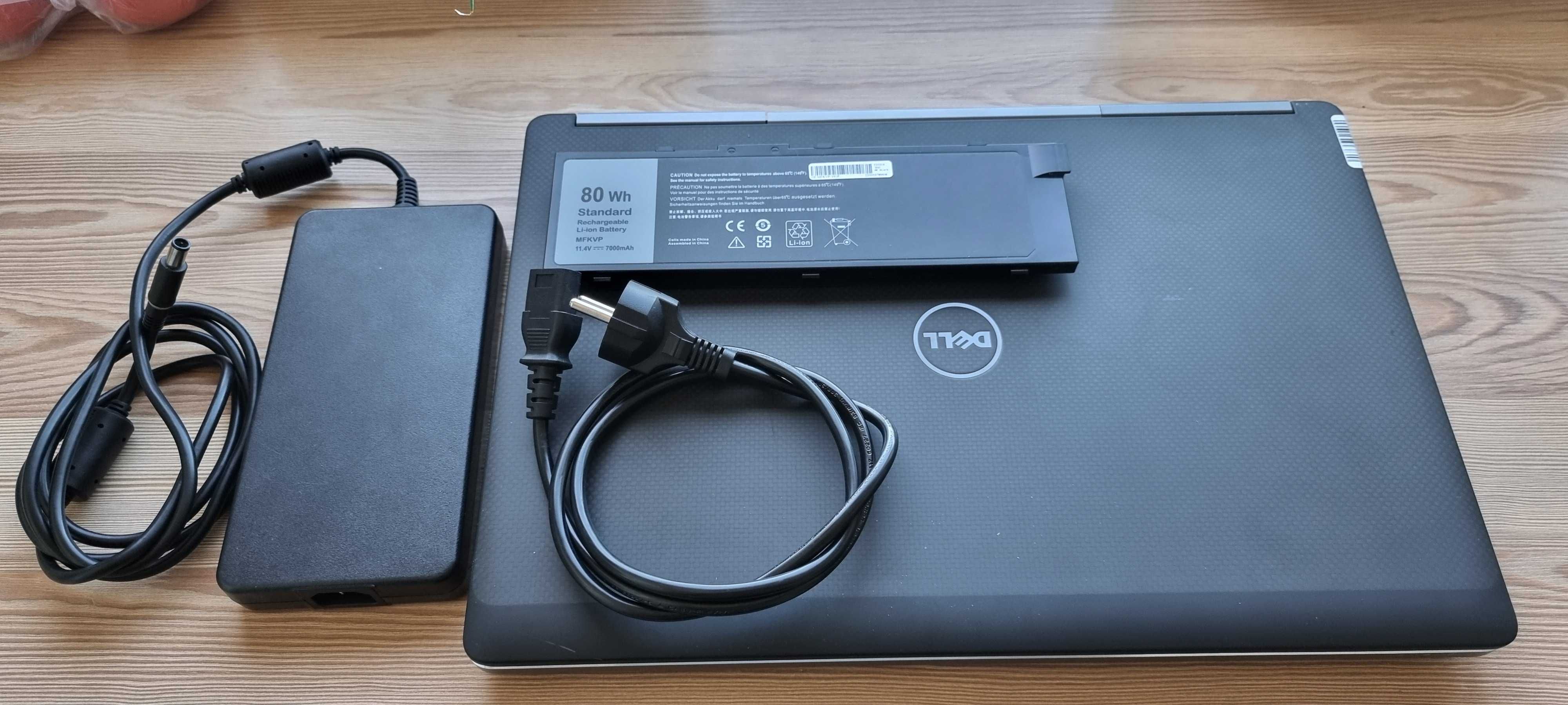 Laptop DELL Precision 7720 17,3" Intel I7 4x3.9GHz, 32RAM 512SSD Torba