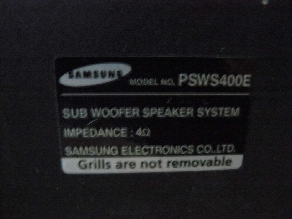 Kolumny Samsung + wofer impedance 4 ohm
