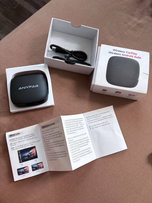 Carplay anyfar AI 7, conectar telemovel e telas em carro.