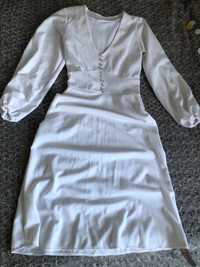 Сукня біла нова, міді. 44 розмір (М)