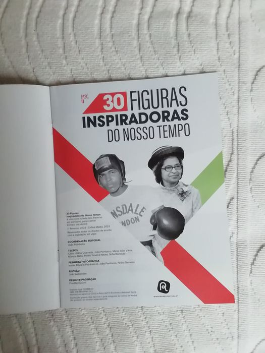 Fascículo n° 11 de "30 figuras inspiradoras do nosso tempo", novo