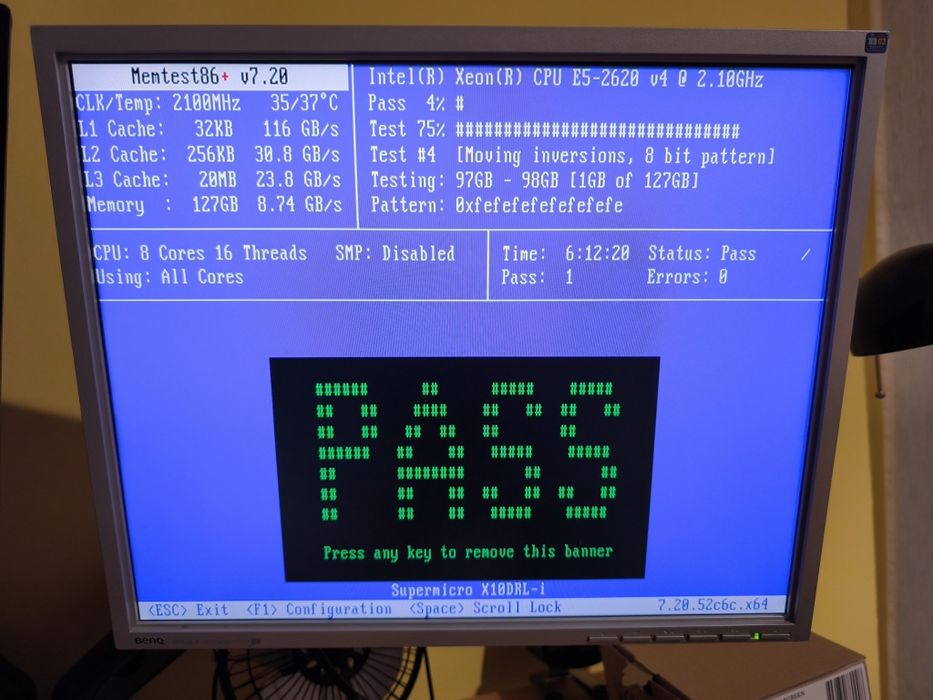 Serwer 1U Supermicro X10DRL-i 2x Intel Xeon E5-2620v4, 128GB RAM DDR4