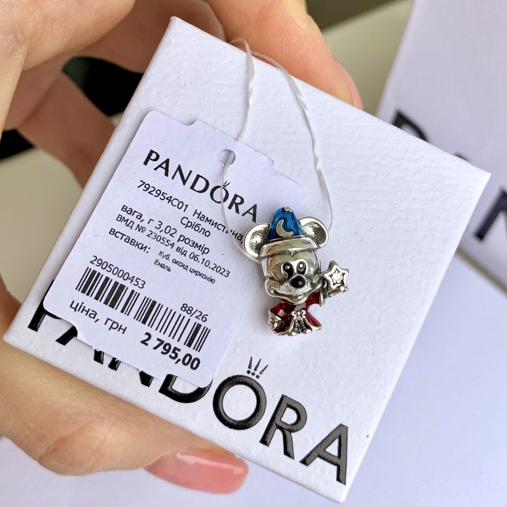 Шарм Пандора оригінал «Міккі Маус» Pandora намистина підвіска
