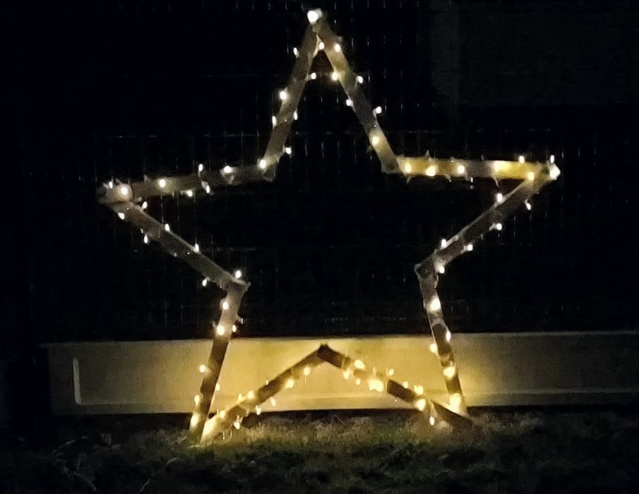 Gwiazda świąteczna - prezent świąteczny , ozdoba świąteczna