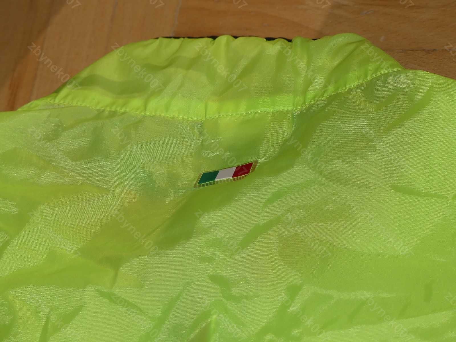 DIADORA włoska kurtka rowerowa zielony fluor rozmiar S