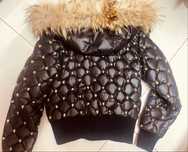 Пуховик куртка Philipp Plein S вся в черепах