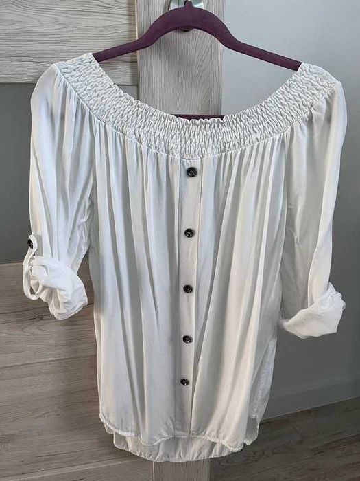 Biała bluzka hiszpanka UNI