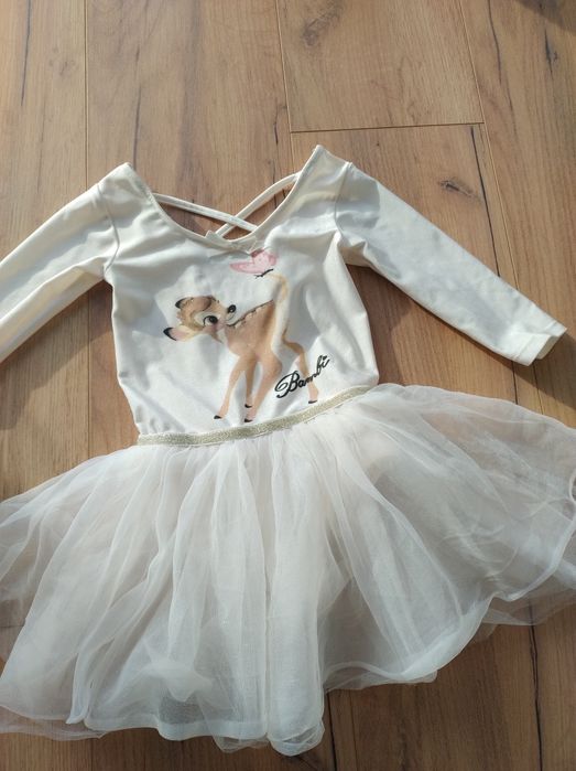 Kostium na balet taniec H&m 98/104 przebranie Bambi