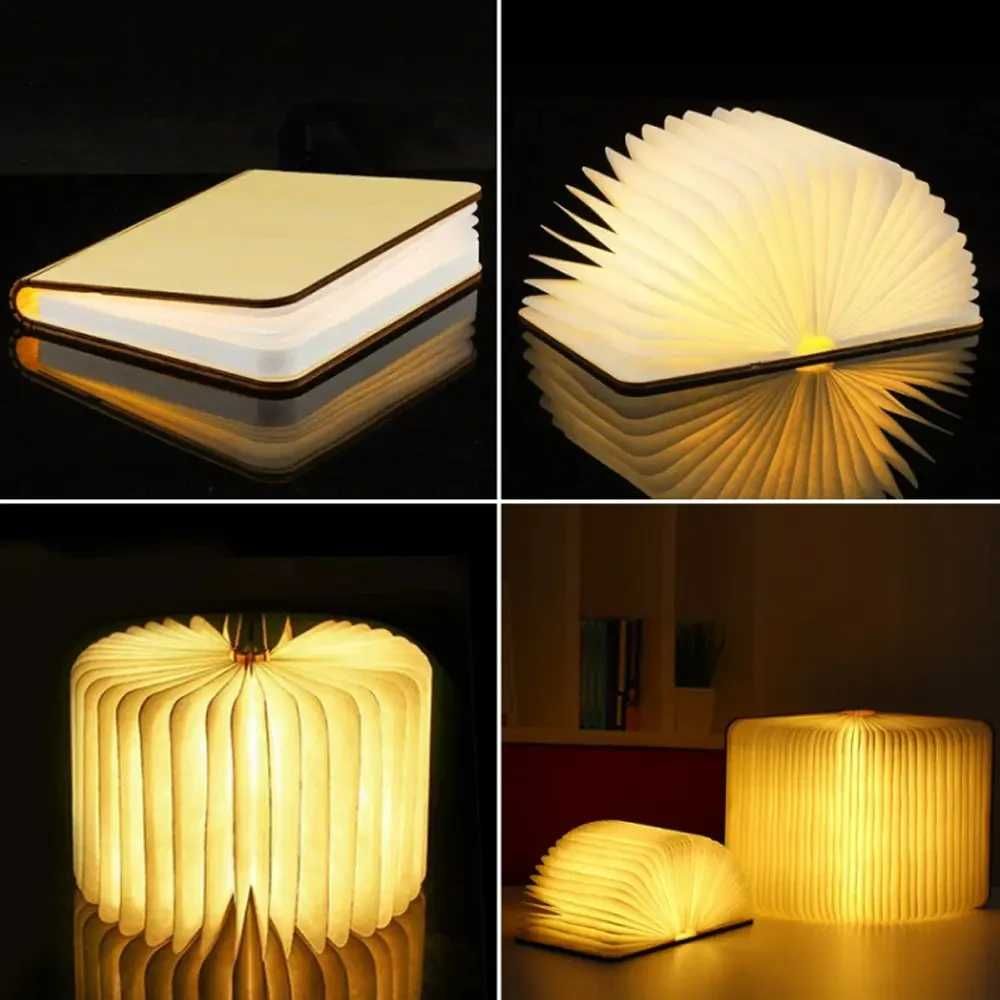 Настольная лампа светильник в виде книги Foldable Book Lamp
