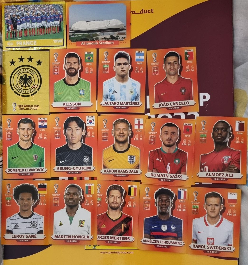 Наклейки Panini World Cup 2022