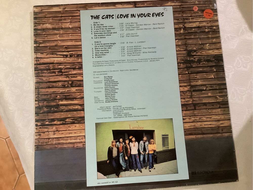 The Cats vinil Love in yours eyes.