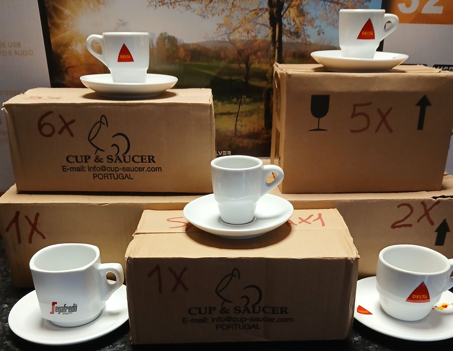 6 Canecas 1/2 litro super Bock novas