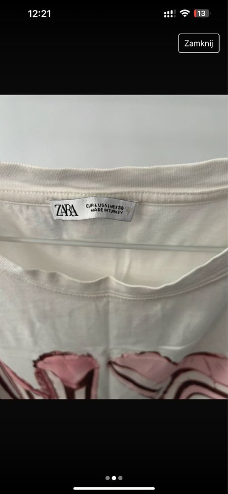 T-shirt.  Zara r. L