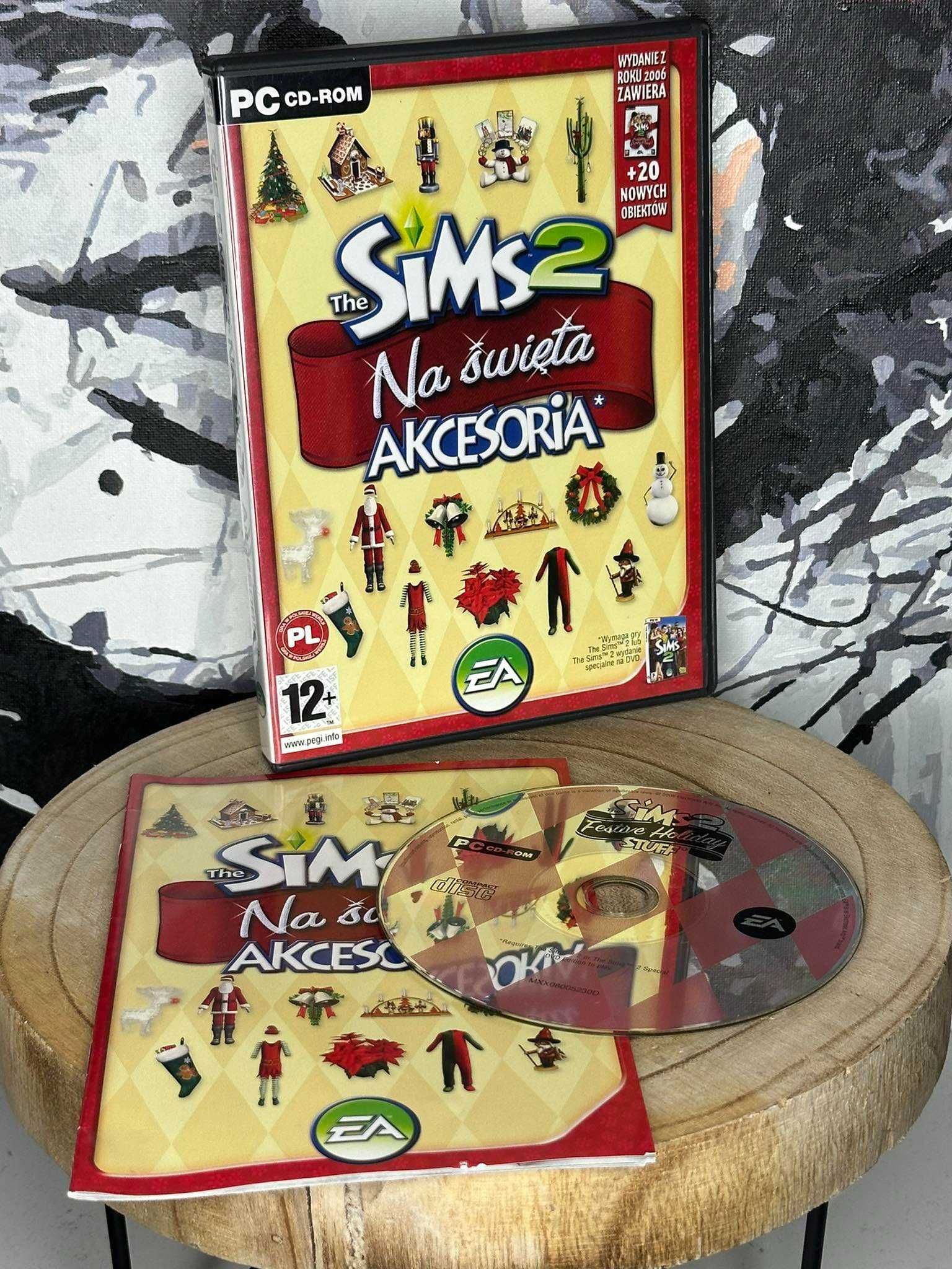 The Sims 2 Na Święta - simsy dodatki akcesoria - JAK NOWA