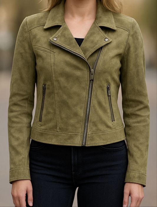 Замшева куртка-косуха розмір L