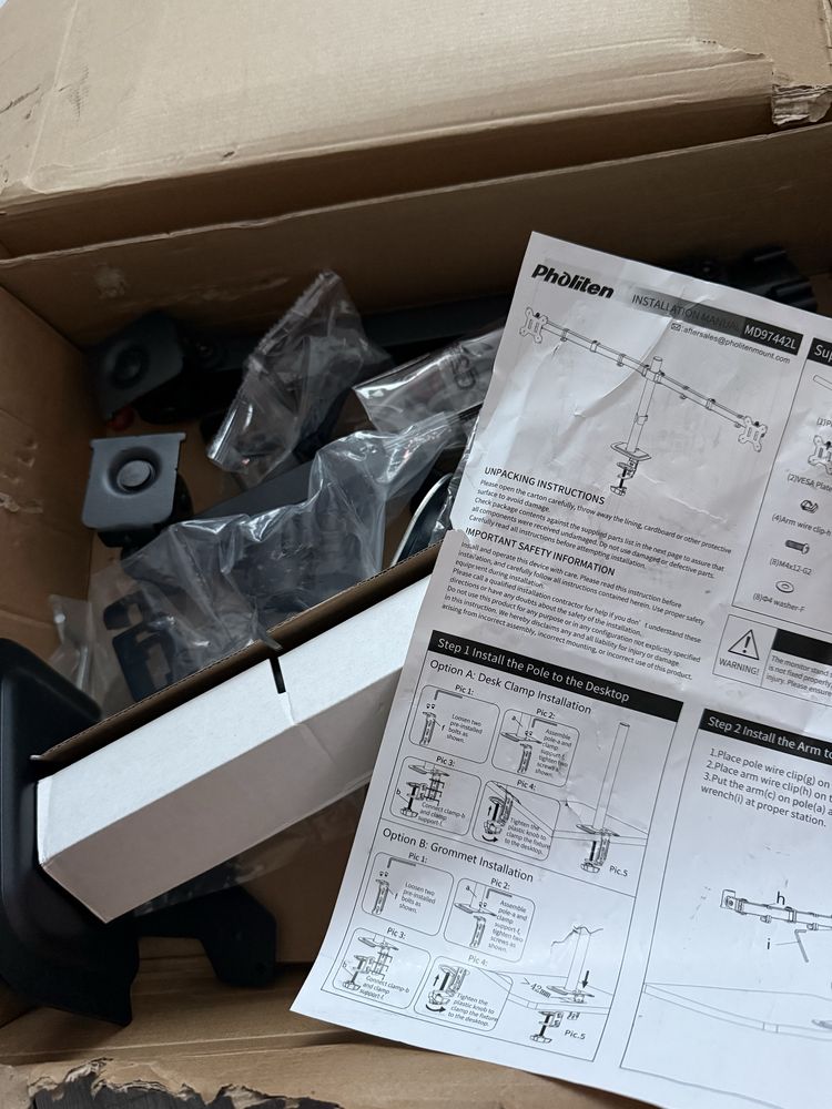 Nowy uchwyt na monitor pholiten MD97442L