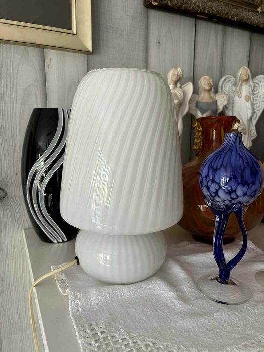 Lampa szklana murano grzybek