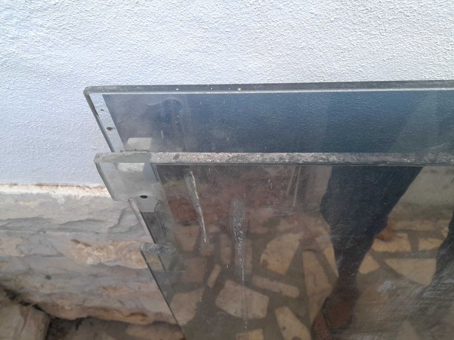 2 portas de vidro