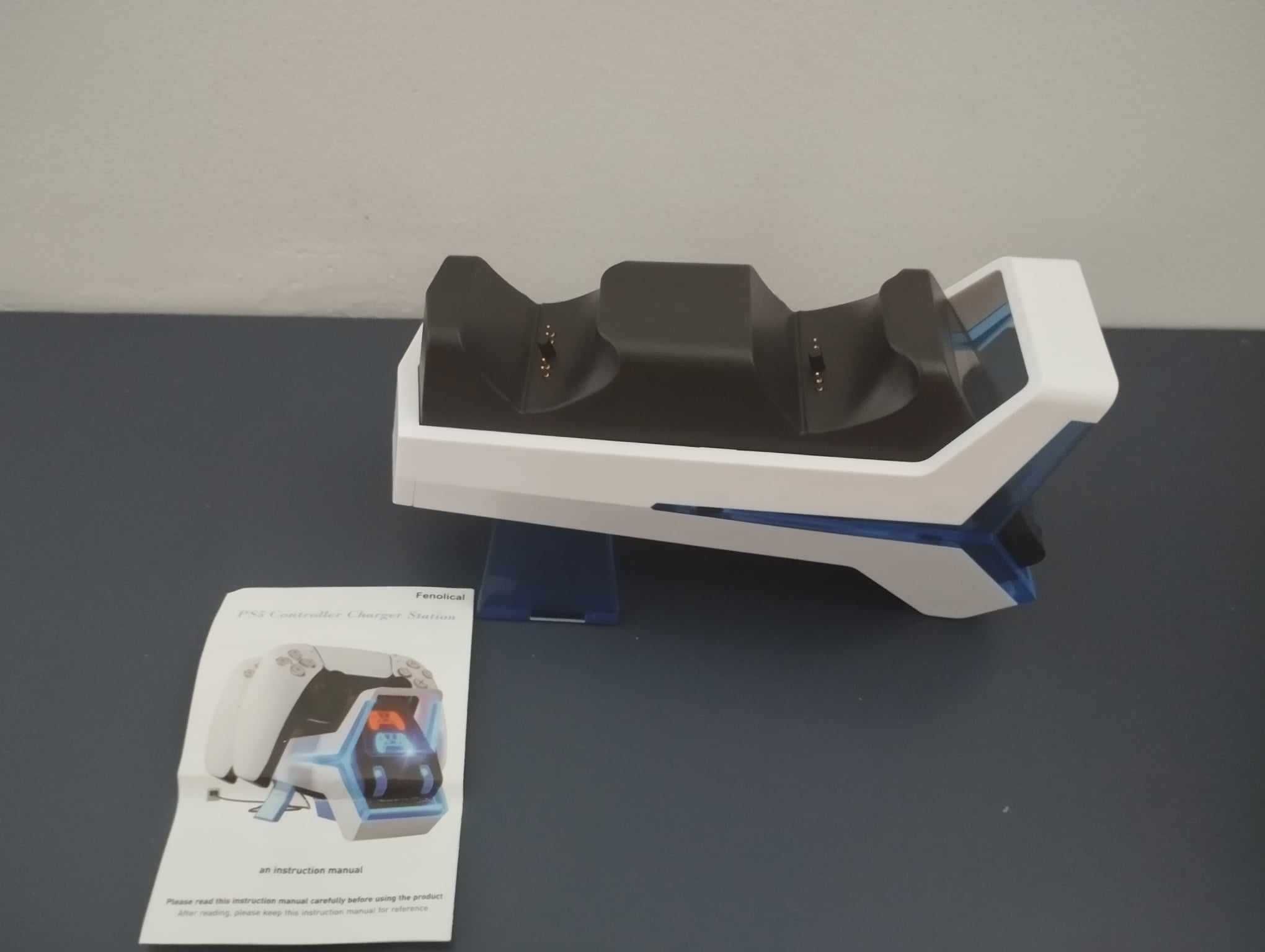 Stacja Dokująca Ładowarka Kontrolerów Szybka PS5 USB C 5V/3A Fenolical