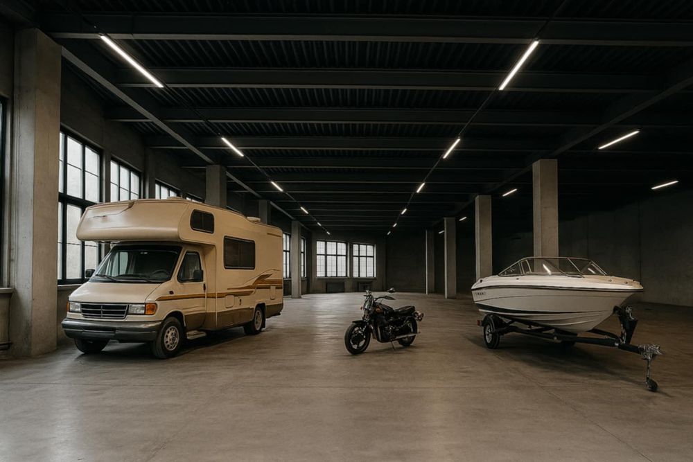 Zimowanie: Kamper, Motocykl , łódź, motorówka Garaż  , Przechowalnia