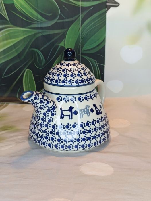 Czajnik imbryk Jaś 1L zaparzacz ceramika Bolesławiec