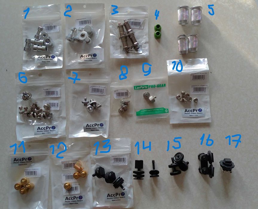 адаптери,перехідники,гвинти