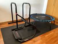 Conjunto Trampolim, Barras, Tapete, Aparelho Abdominais